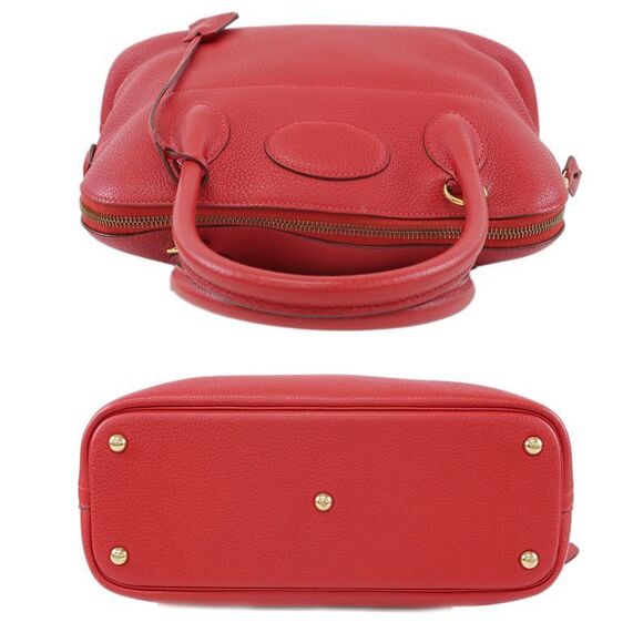 Hermes Bolide 31 Rouge Casac Taurillon Clemence Gold Hardware - Picture 3 of 10